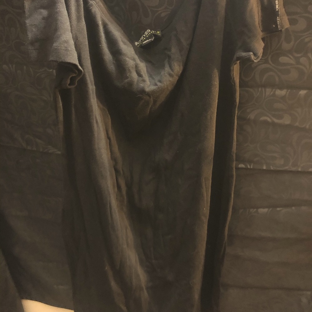 Black Forever 21 cloth off the shoulder dress 👗